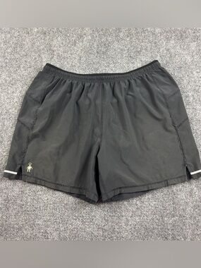 SMARTWOOL Men’s Black PhD Merino Sport Lined 5” Athletic shorts size: Medium